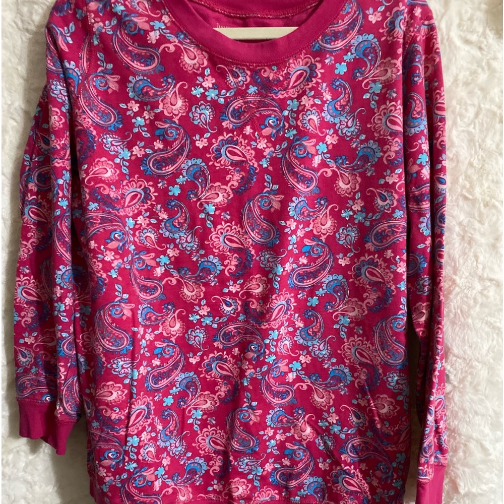 Pink paisley sweatshirt size 18/20